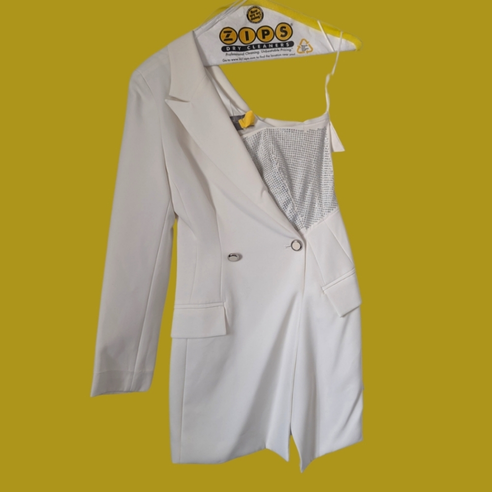 White Blazer dress